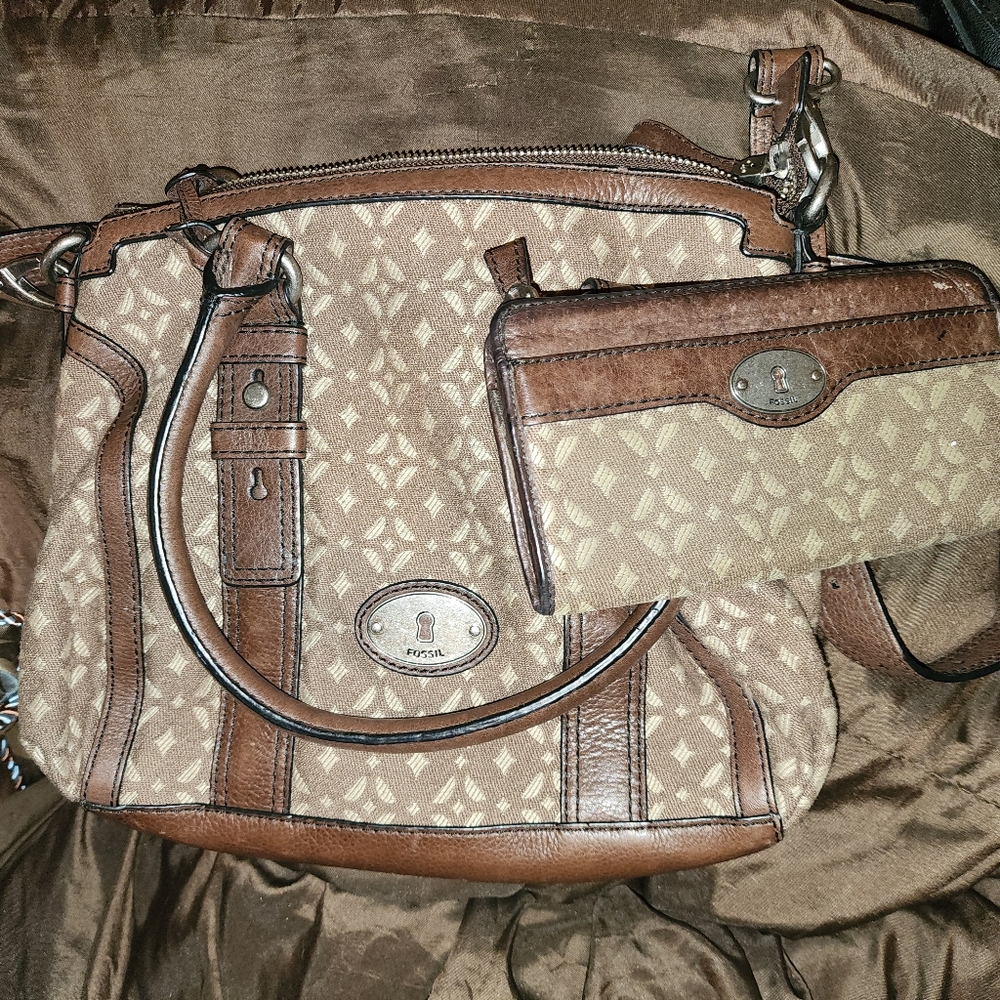 Fossil bag and wallet